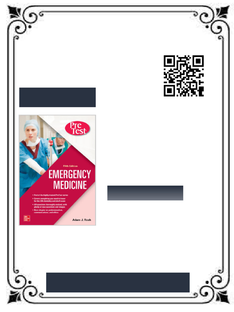 PreTest Emergency Medicine Adam J. Rosh Ebook Textbook Edition PDF ...