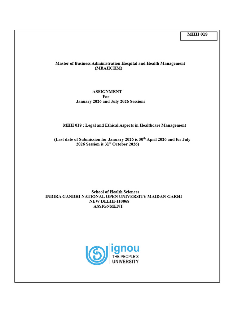 MHH 018 2026 | PDF | Informed Consent | Health Care