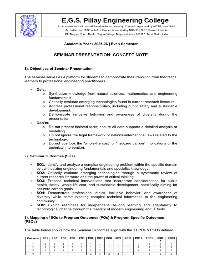 Seminar Presentation Guidelines | PDF | Engineering | Knowledge