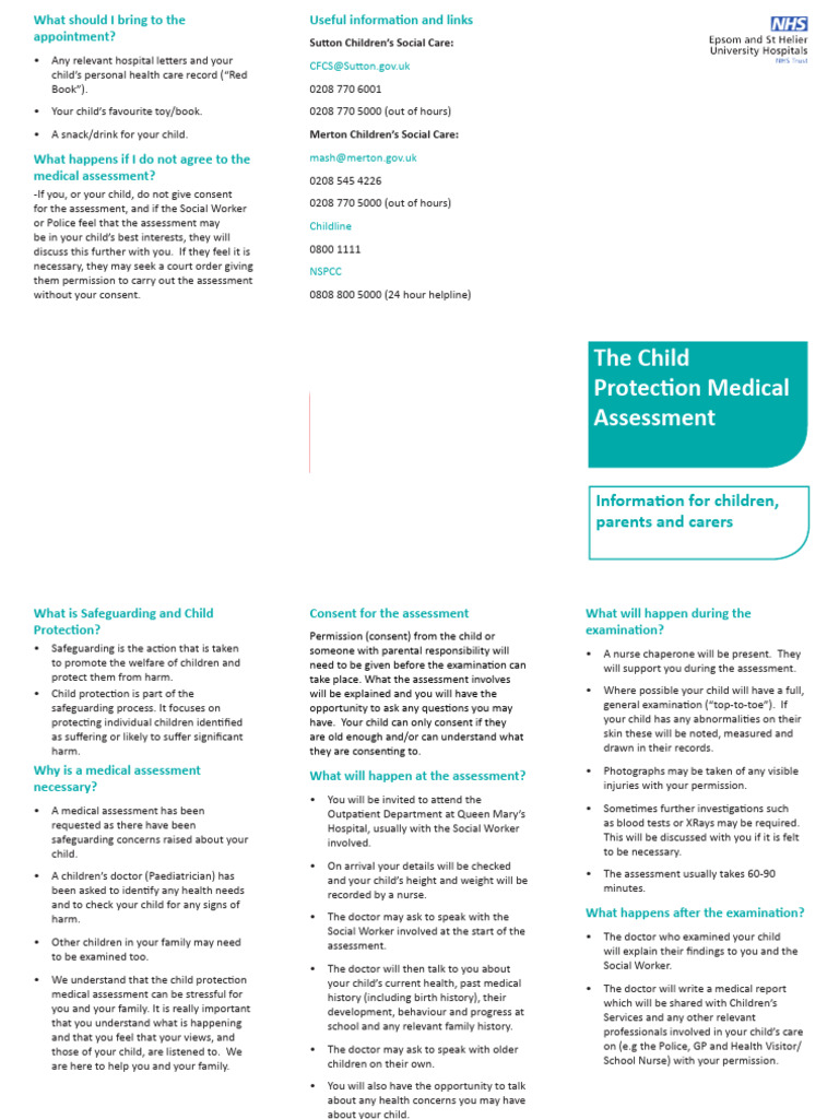 CP Medical Information Leaflet STH | PDF | Childhood | Health Care