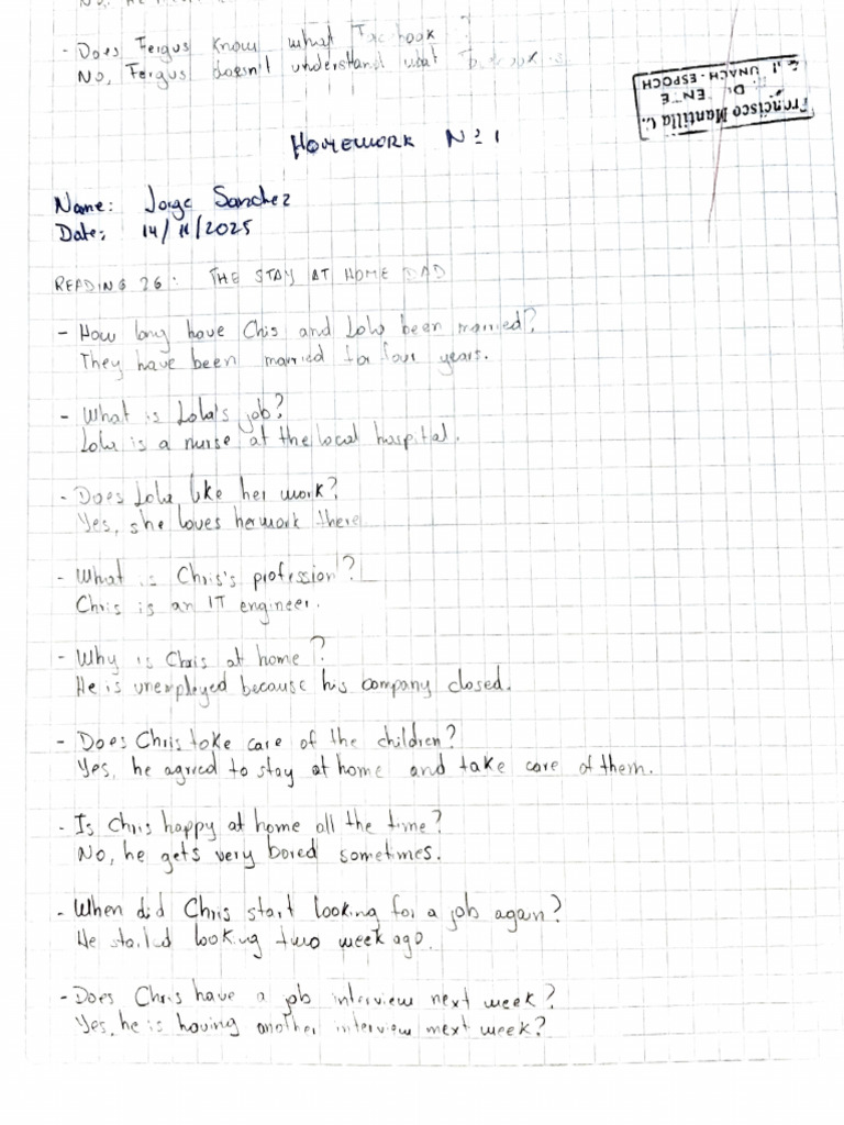 Homework First Score | PDF