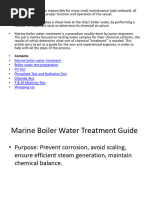 Boiler Water Treatment Drew Marine | PDF | Water | Alkalinity