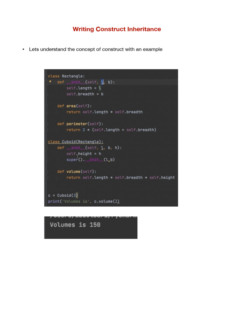 Construct Inheritance | PDF