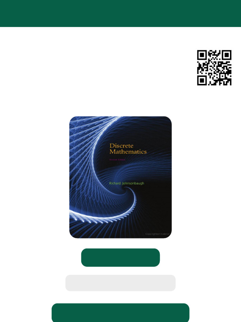 Discrete Mathematics 7th Edition by Richard Johnsonbaugh 0131593188 978 ...