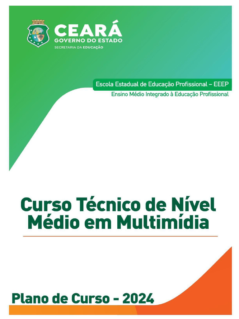 Plano de Curso Tecnico em Multimidia 2024 | PDF | Desenvolvimento ...