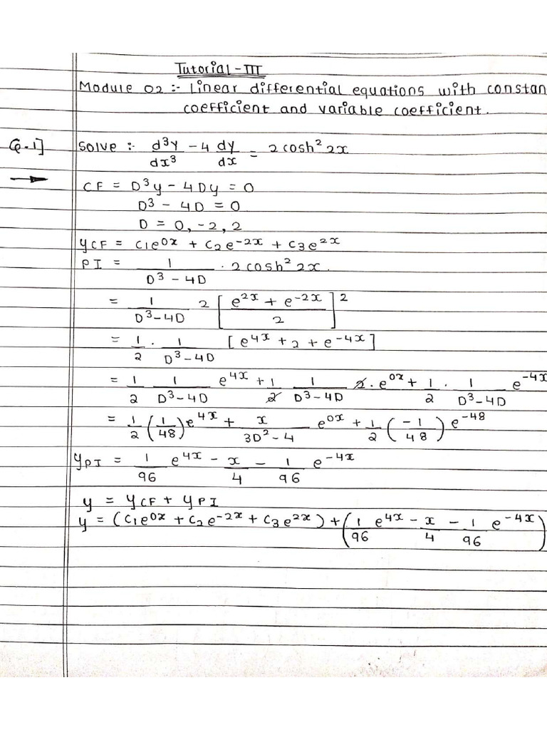Am-II Tutorial III | PDF