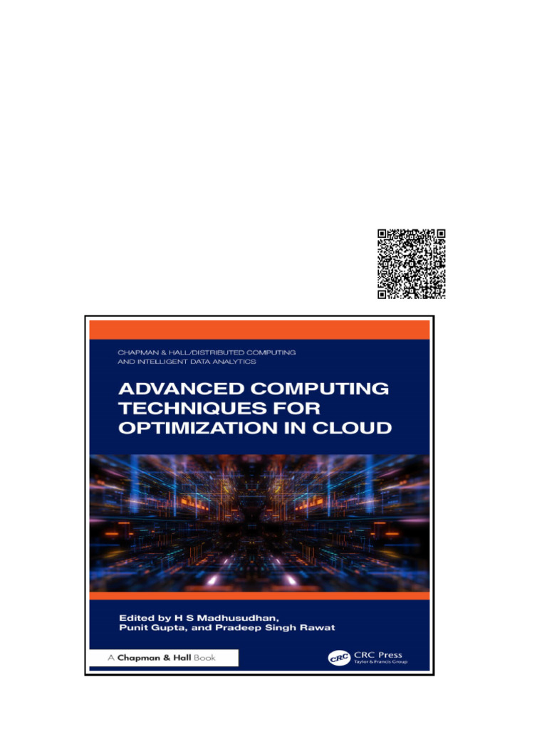Advanced Computing Techniques For Optimization in Cloud 1st Edition H S ...