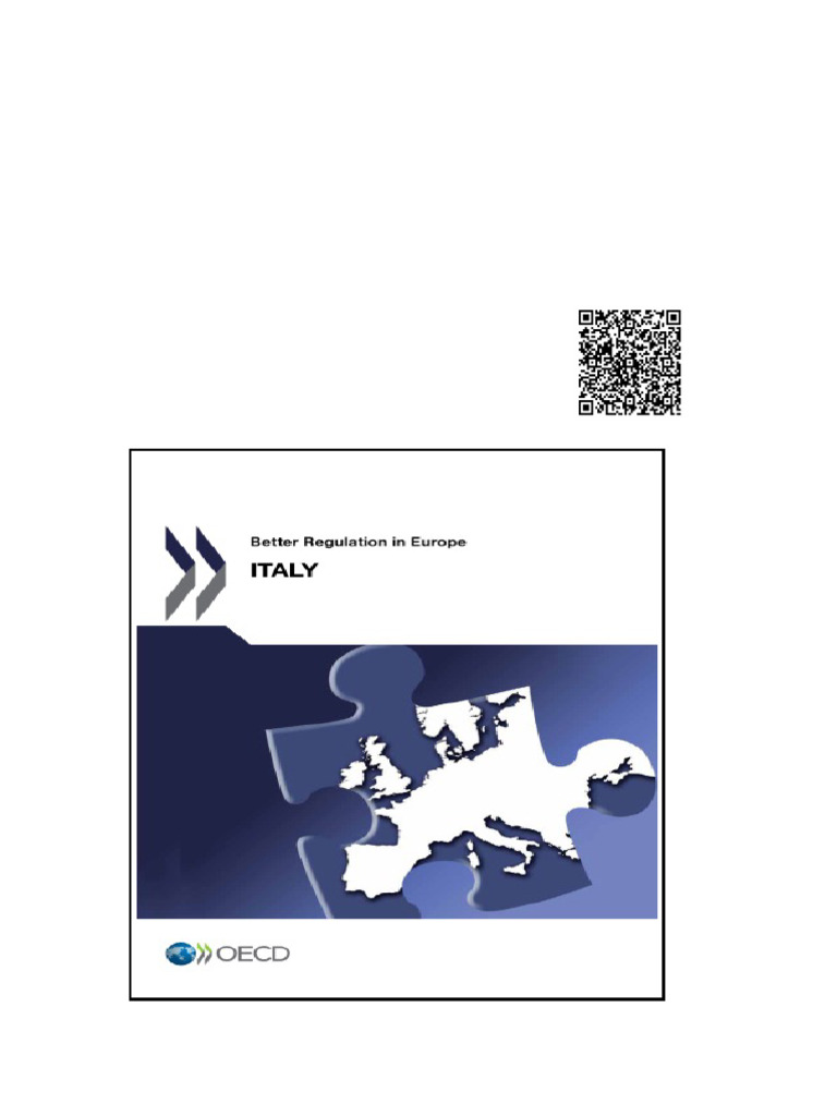 Better Regulation in Europe Italy 2012 Oecd | PDF | E Government | Policy