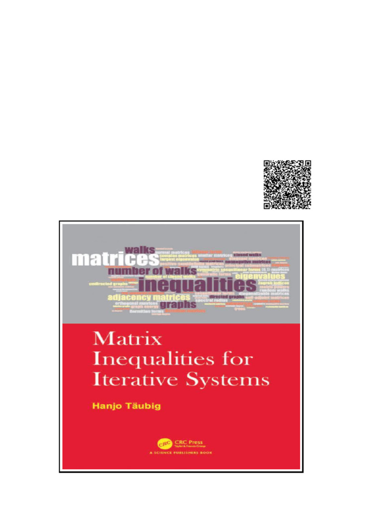 Matrix Inequalities For Iterative Systems 1st Edition Hanjo Taubig ...