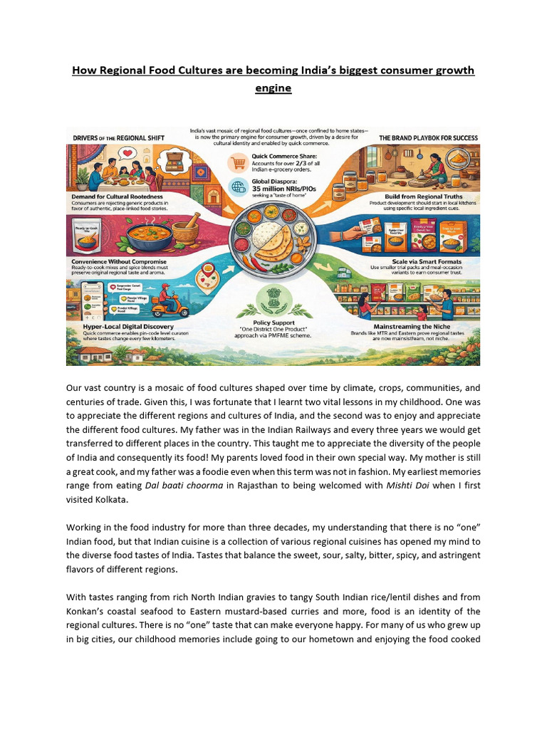 Regional Food Cultures | PDF | Indian Cuisine | Food And Drink Preparation