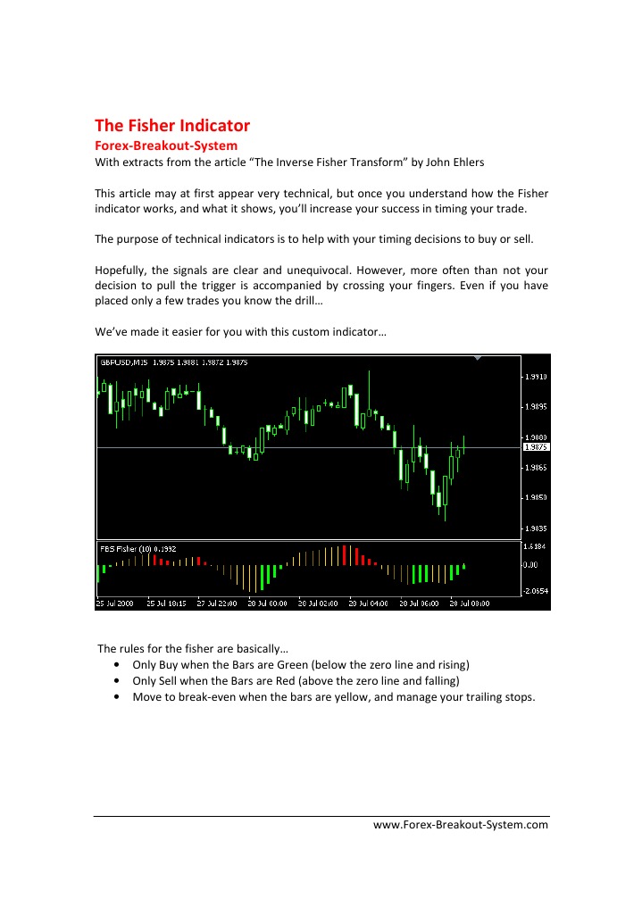 The Fisher Indicator | PDF | Normal Distribution | Probability Density ...