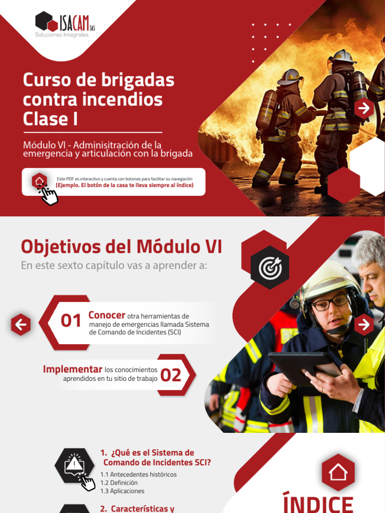 Curso de Brigadas Contra Incendios Clase I: Módulo VI - Adminisitración ...