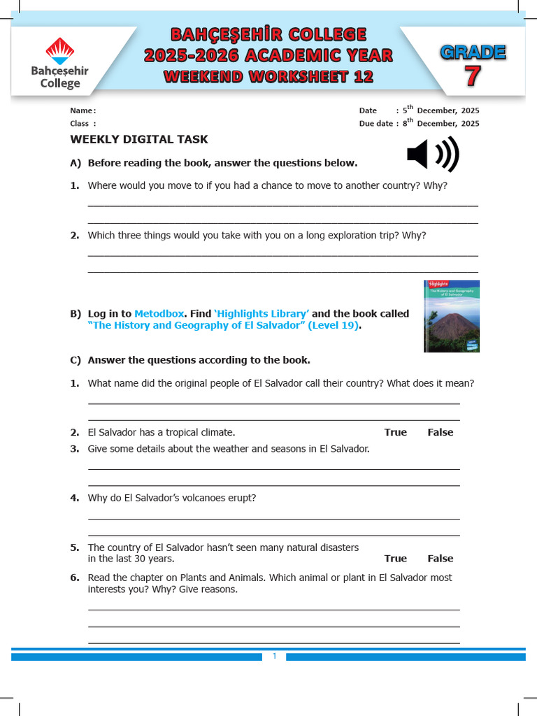 Grade 7 Weekend Worksheets 12 | PDF | Chess Openings | Chess