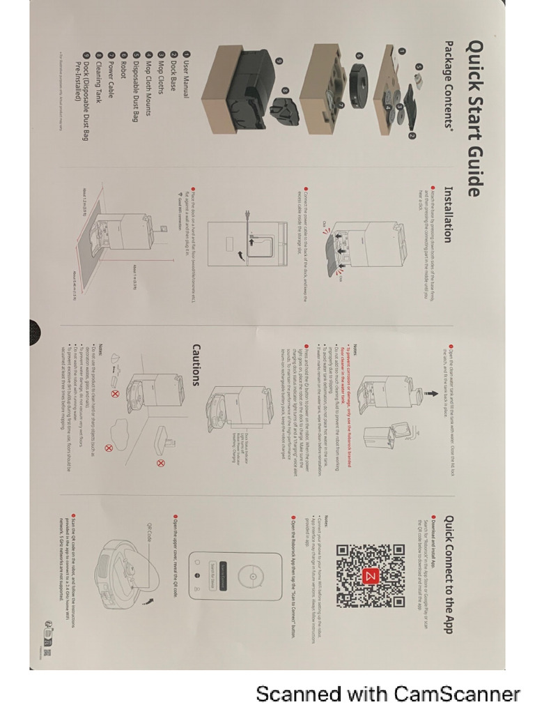 RoboRock Revo QuickStartGuide | PDF
