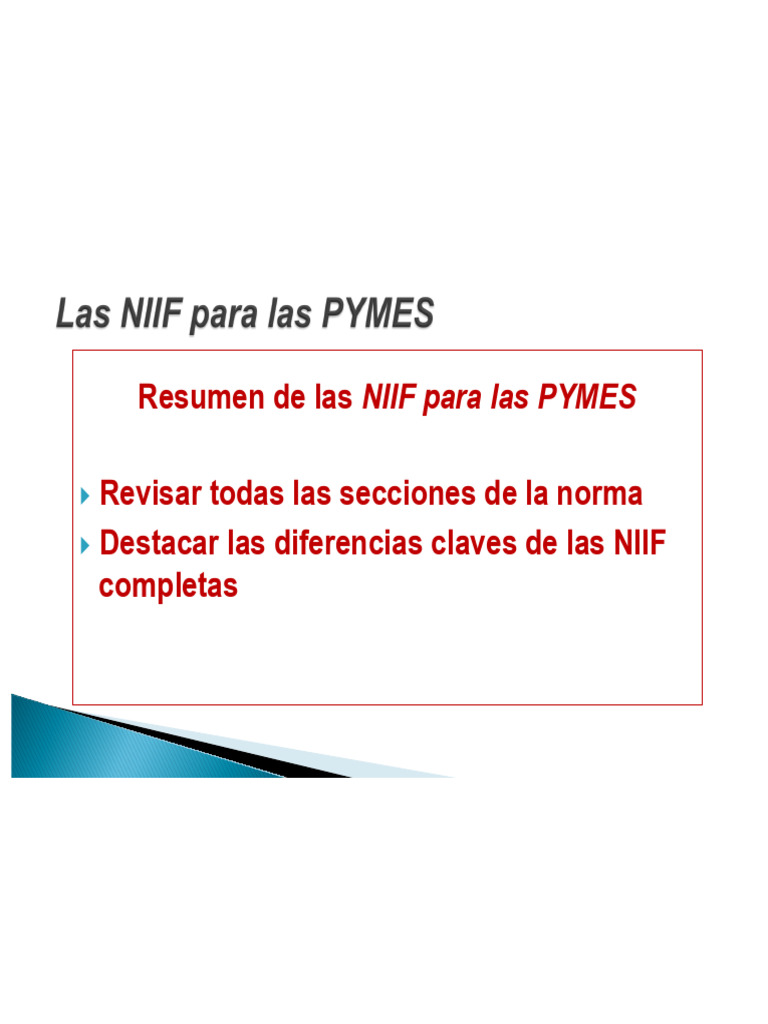 NIIF para Las Pymes | PDF | normas internacionales de INFORMACION ...