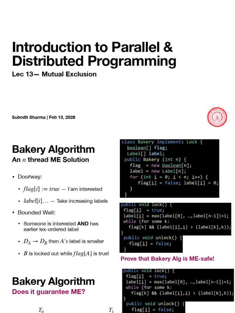 Lec13 Bakery | PDF