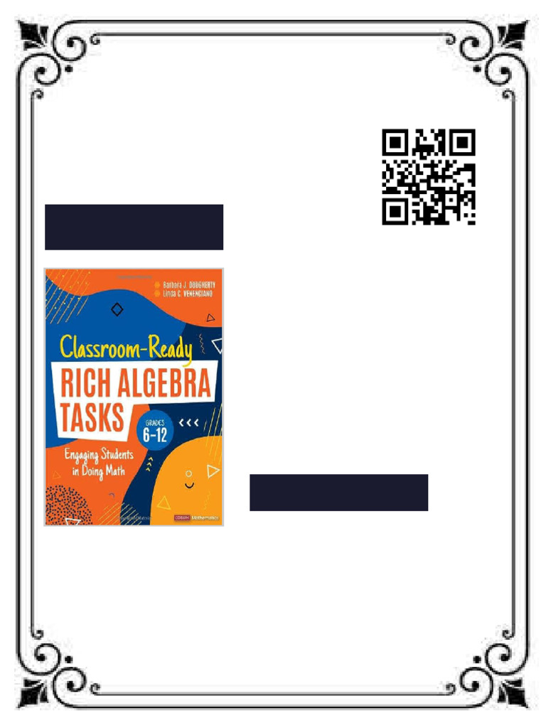 Classroom Ready Rich Algebra Tasks Grades 6 12 Engaging Students in ...