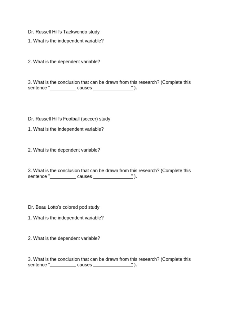 PSY 103 Lesson 4 Assignment-1 | PDF