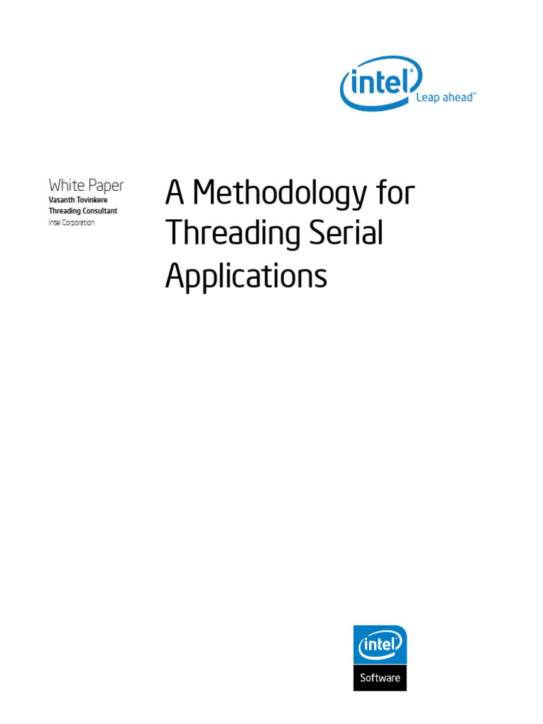 A Methodology For Threading Serial Applications | PDF | Parallel ...