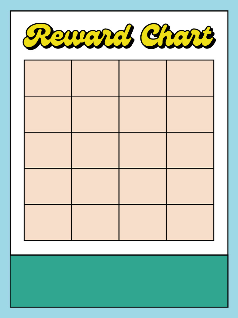 Sticker Chart Worksheet Pink Yellow Retro Flower Cartoons PDF | PDF
