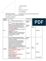 Sesión de Tutoría: "ESTOY CAMBIANDO"