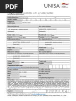 UNISA Refund Request Form 2025 | PDF