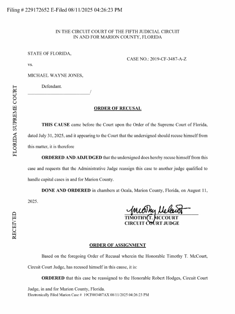 Miscellaneous Document - Judge-Circuit Assignment (3.850) | PDF ...