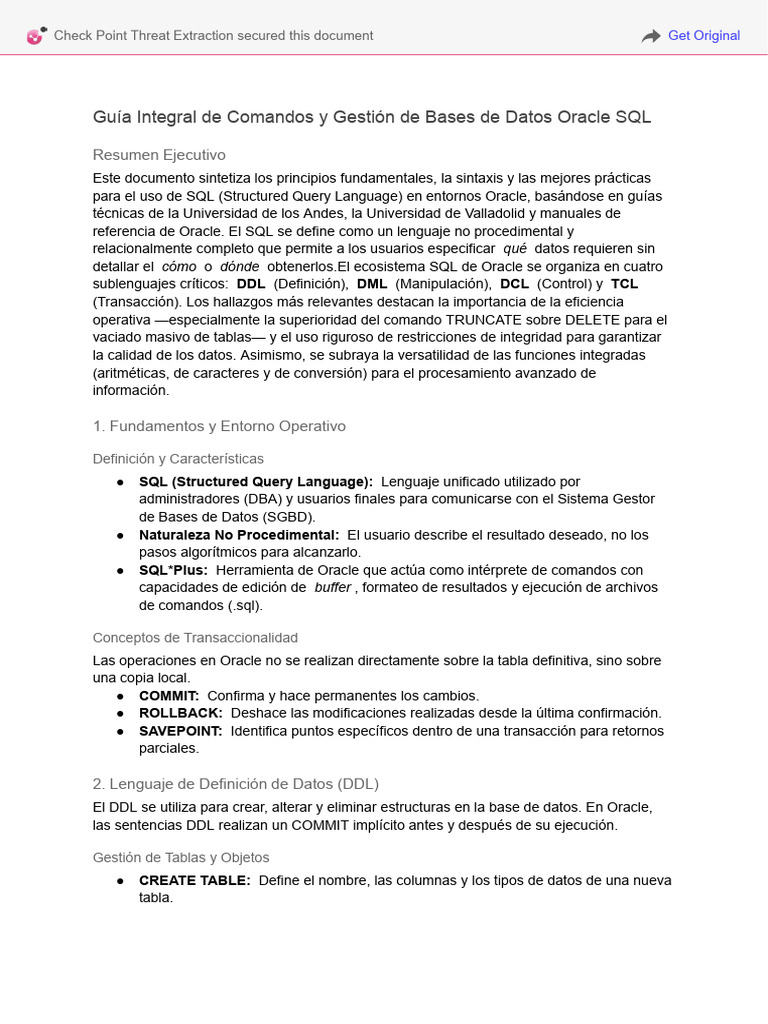 Resumen Lenguajes SQL | PDF