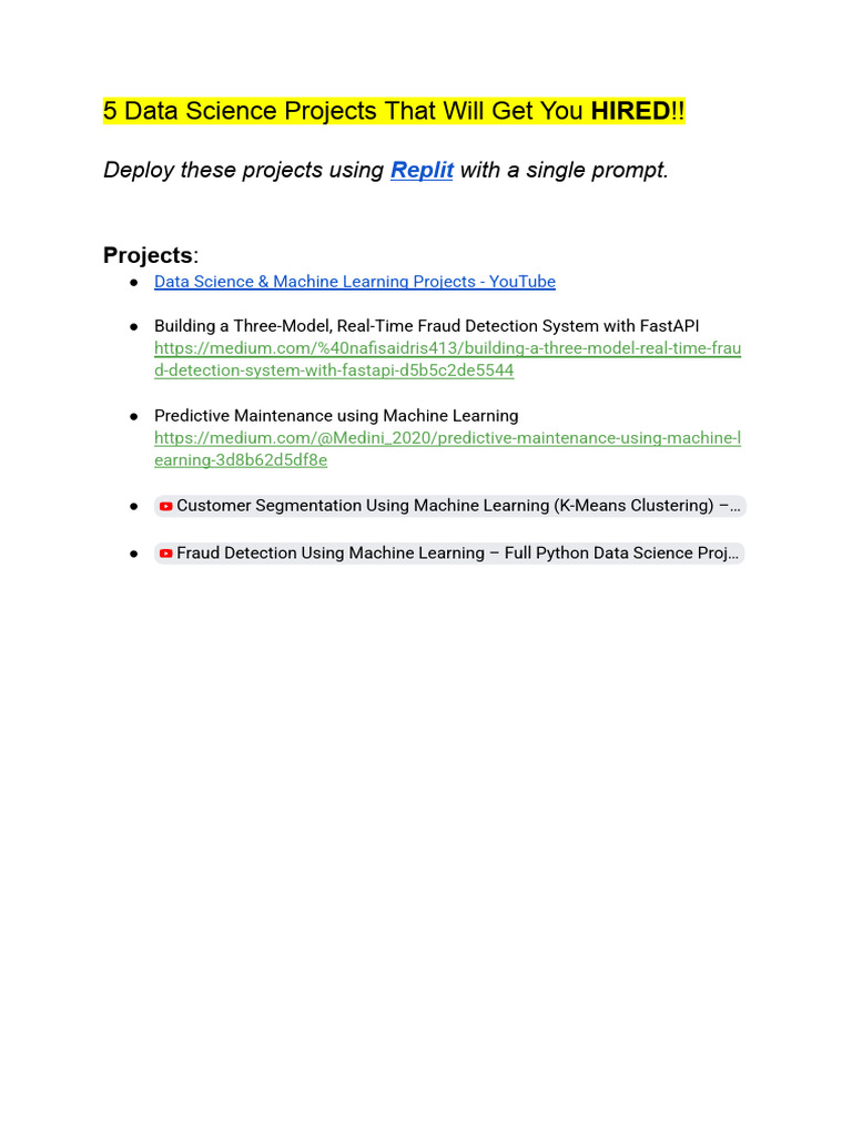 5 Data Science Projects Kushal Vijay | PDF