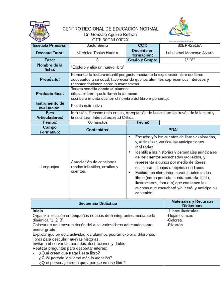 Ficha Numero 5 Formato | PDF