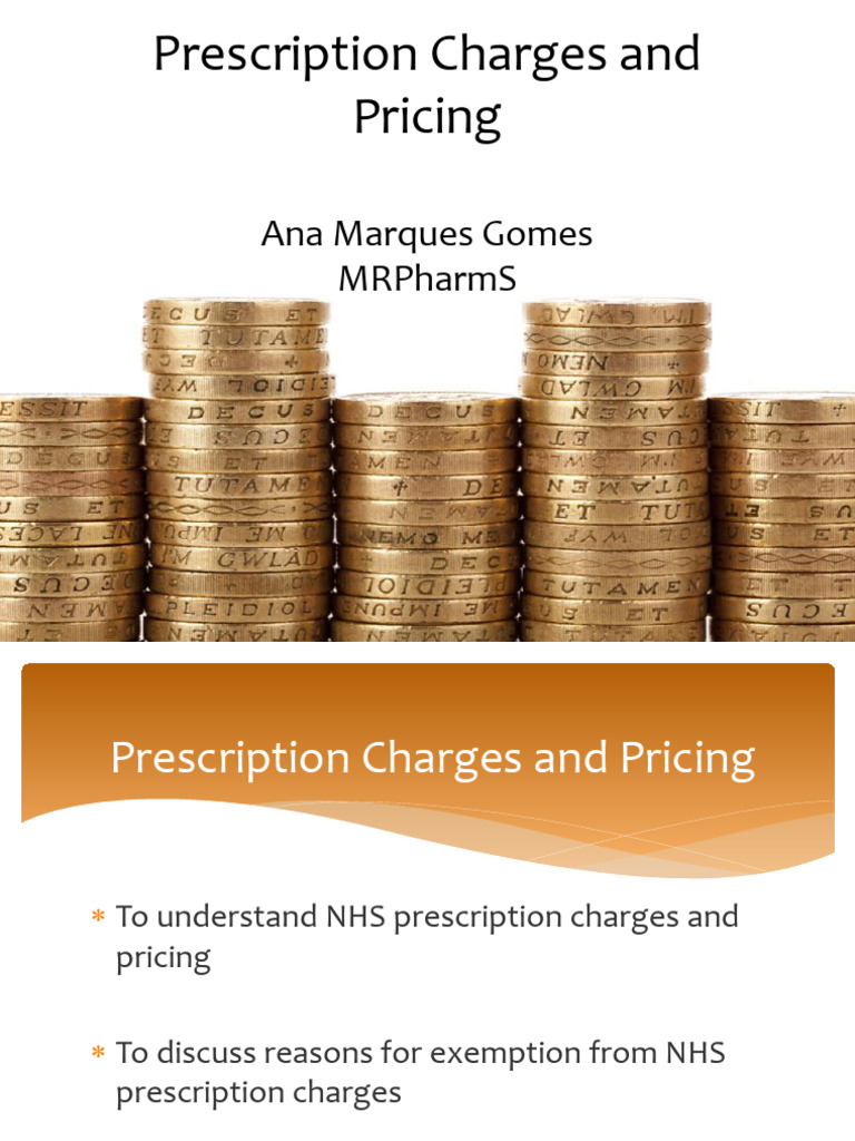 Prescription Charges and Pricing | PDF | Medical Prescription ...