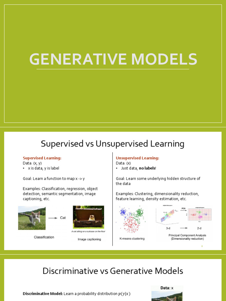 11 Generative Models | PDF