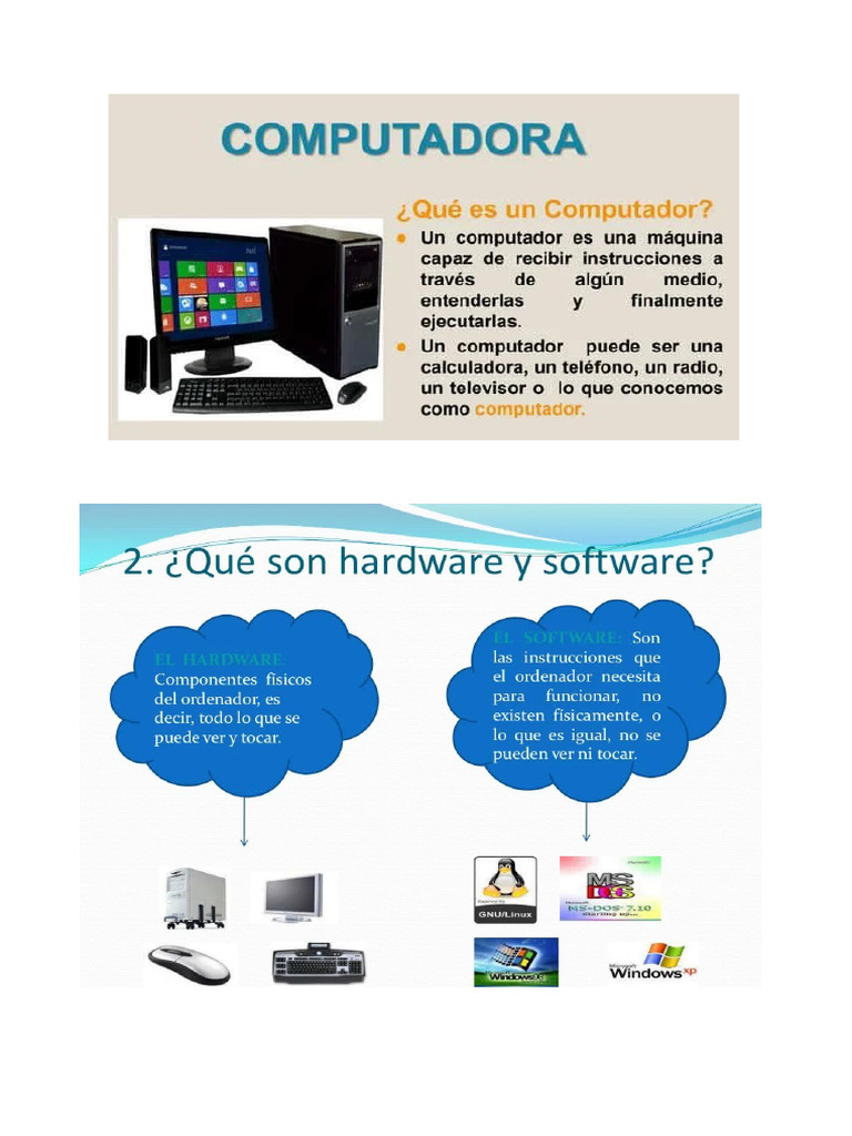Que Es Una PC - Hard y Soft | PDF