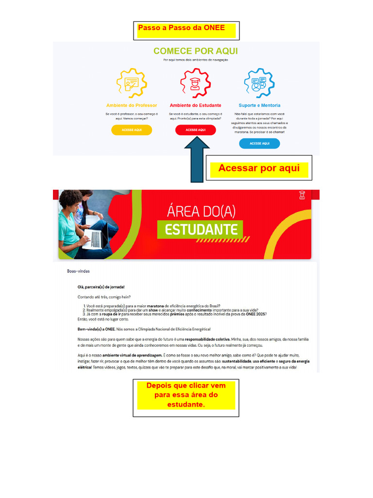Passo A Passo ONEE 2025 | PDF