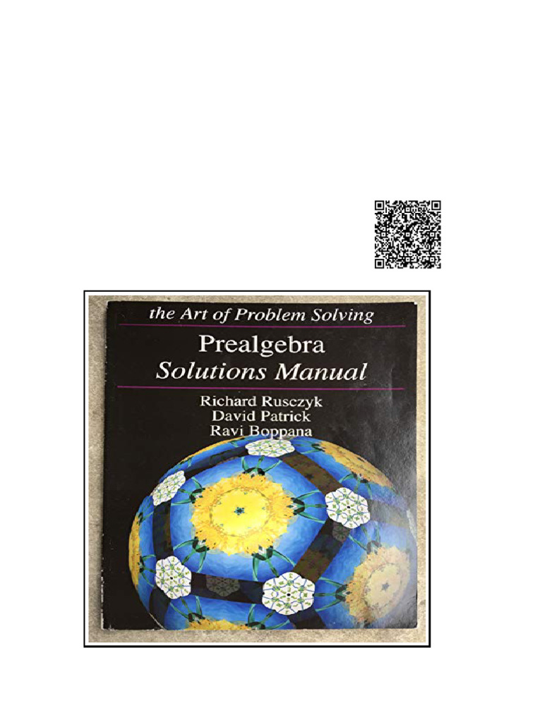 Prealgebra Solutions Manual Richard Rusczyk | PDF | Factorization ...