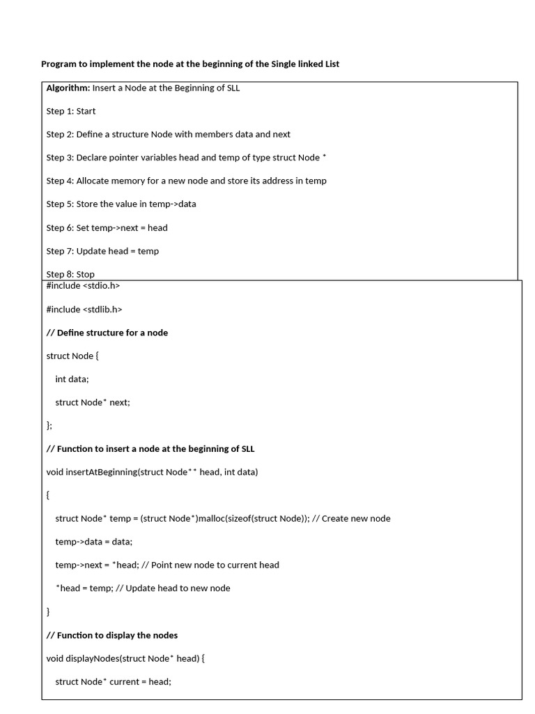 2.SLL InsertBegin | PDF