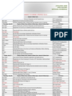Master Schedule CFF2012