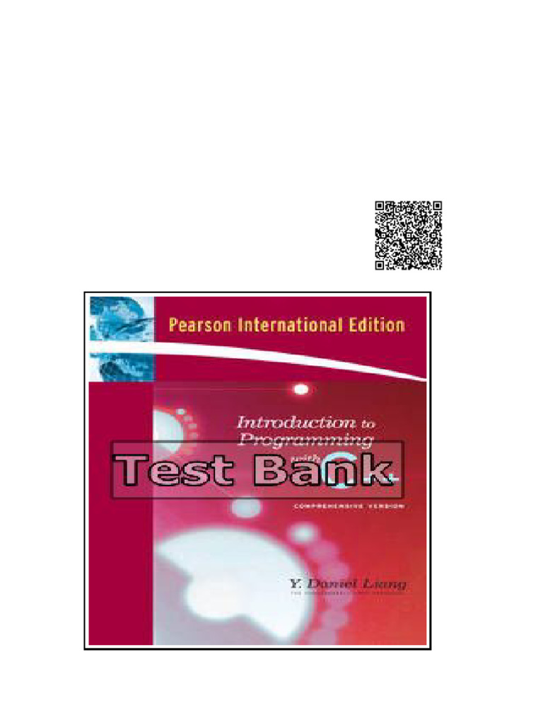 Introduct Programmi C++ International 3rd Edition Liang Test Bank | PDF ...