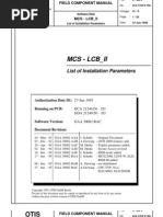 Download MCS - LCB II List of Parameters by Eneko Diaz De Lezana SN101351919 doc pdf