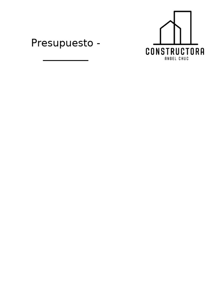 Esquema Constructora | PDF