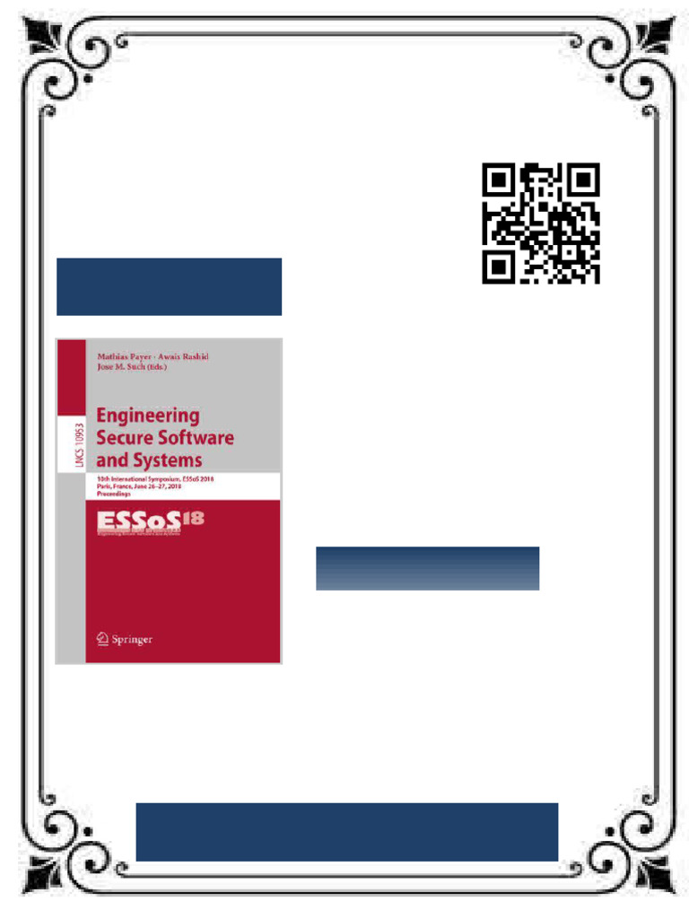 Engineering Secure Software and Systems Mathias Payer Ebook Revised ...