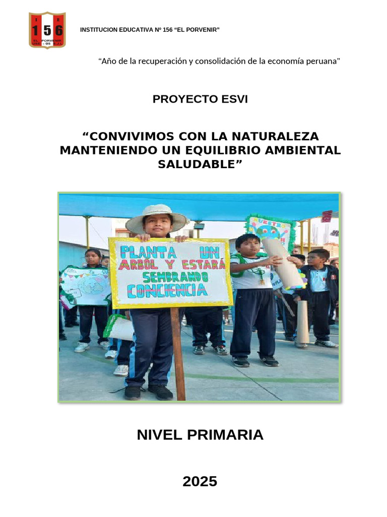 Plan Esvi Primaria - 2025 | PDF | Residuos | Evaluación