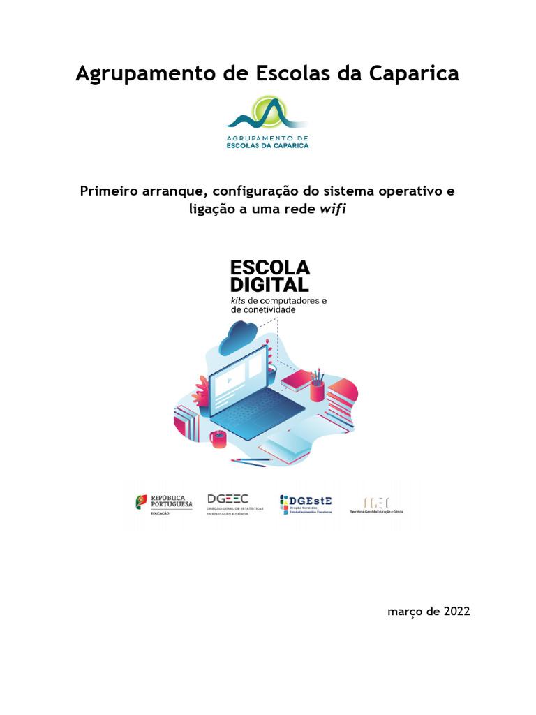 Manual Computador Escola Digital - Fase 2 - INSYS | PDF
