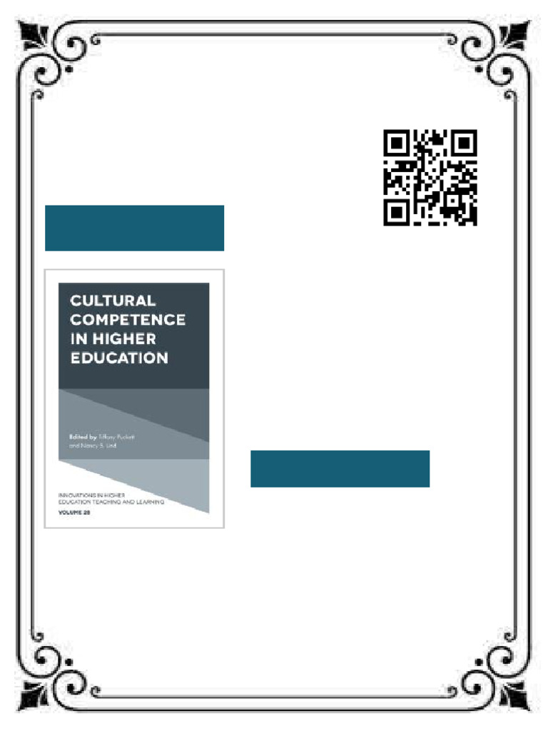 Cultural Competence in Higher Education 1st Edition Tiffany Puckett ...