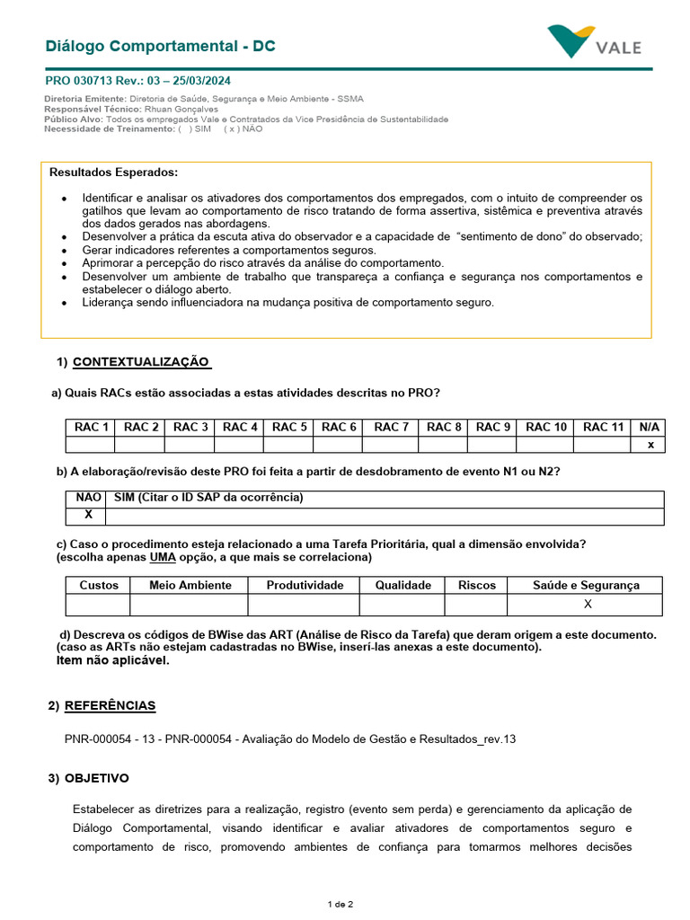 PRO-030713 - 03 - PRO-030713 - 03 - Diálogo Comportamental (DC) - Rev ...