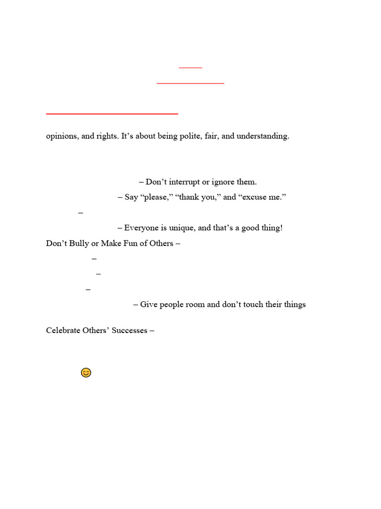 VCCE Respect For Others | PDF