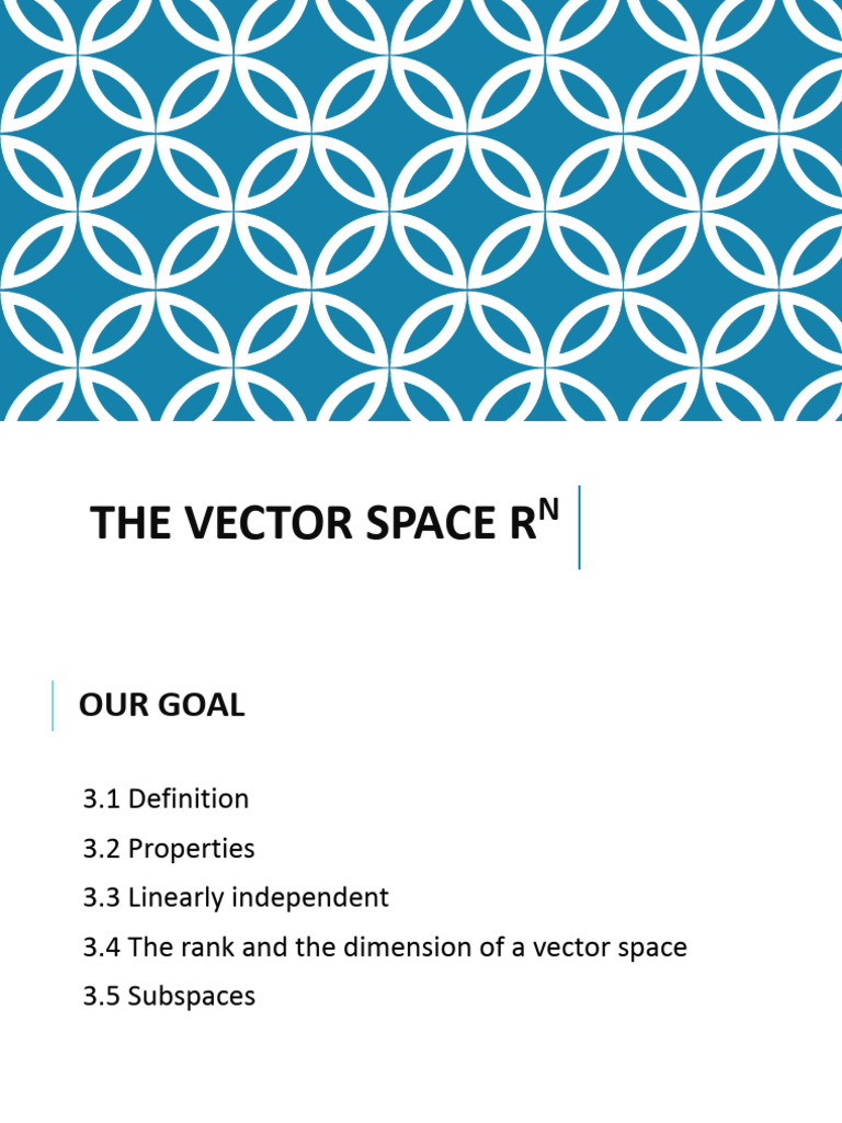 Chapter 3. Vector Spaces | PDF | Linear Subspace | Basis (Linear Algebra)