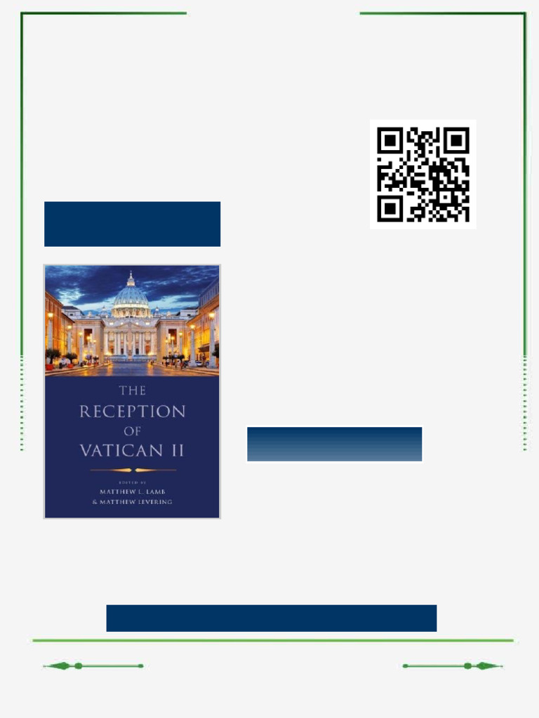 The Reception of Vatican II 1st Edition Lamb Ebook Academic PDF Edition ...