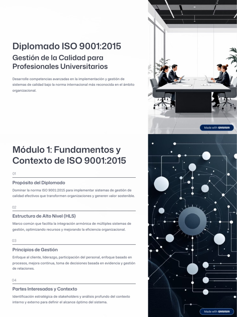 Diplomado ISO 90012015 | PDF | Calidad (comercial) | Sistema de manejo ...