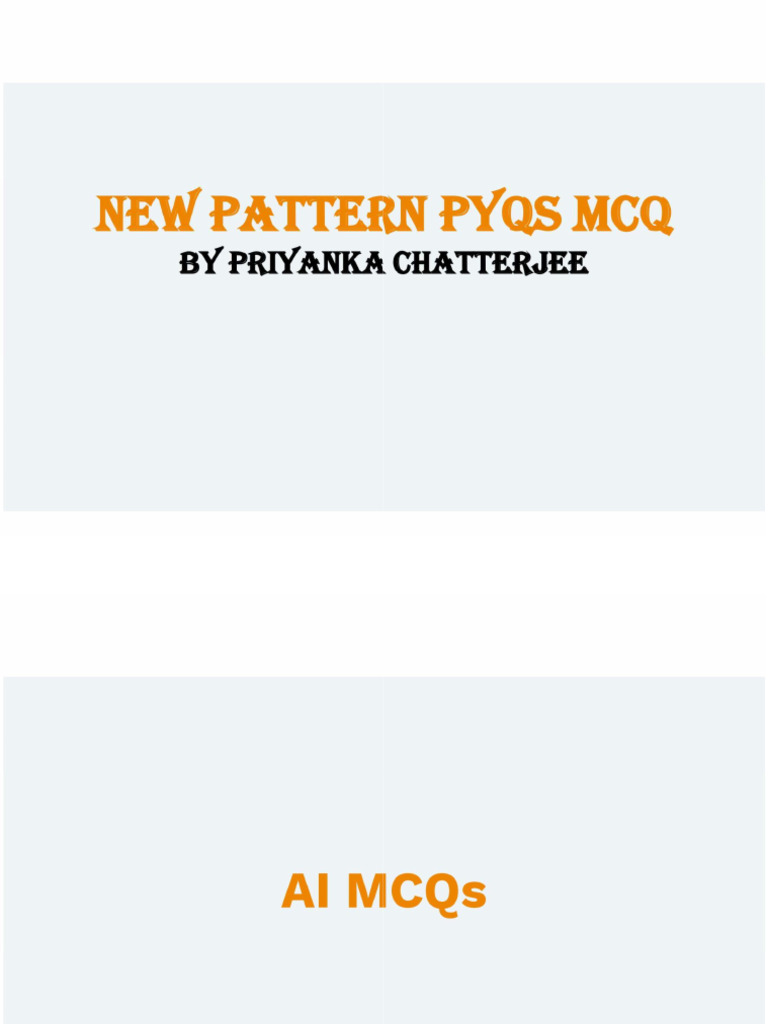 MARATHON Revision of Unitwise Important PYQs | PDF